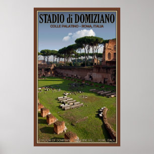 Poster Stade Domitien sur le mont Palatine