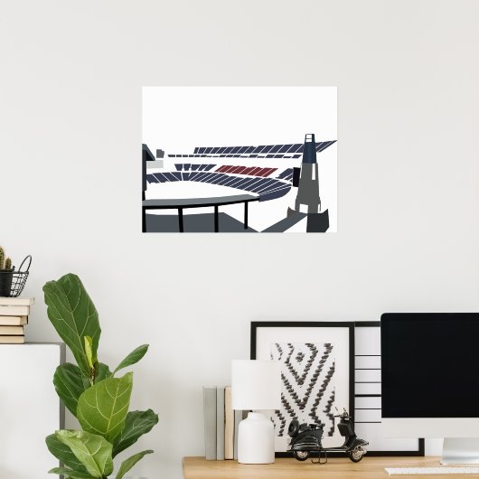 Poster Stade Gillette (Bureau à domicile)