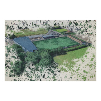 Poster Stade Hayes Lane Vue aérienne – Bromley