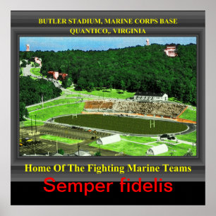 POSTER STADE QUANTICO, VA D'U.S.M.C.BUTLER
