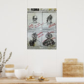 Poster Stades de fèdre de l'infection (Cuisine)