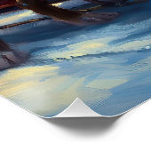 Poster Staffordshire Bull Terrier Noël Festive (Coin)