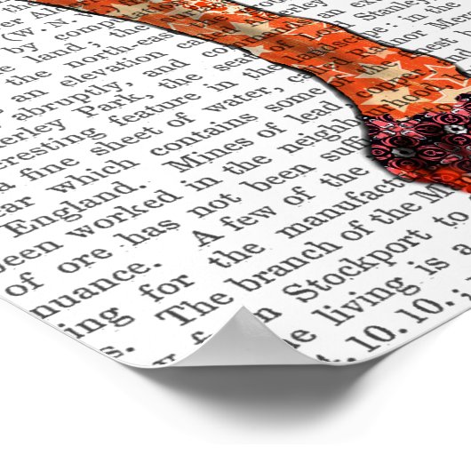 Poster Staffordshire Bull Terrier - Patchwork (Coin)