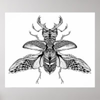 Stag-Beetle 2 psychédélique inspiré