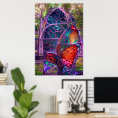 Poster Stained Glass (Bureau à domicile)