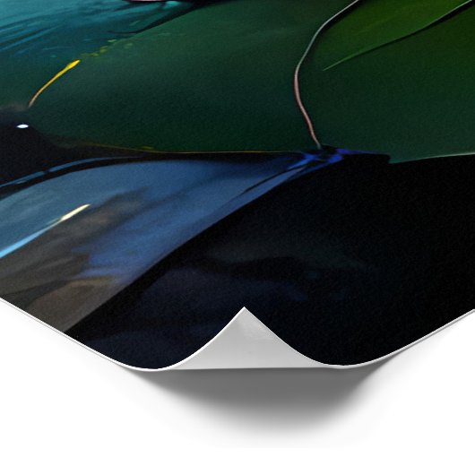 Poster Stained Glass Moonlight Flight Fairy  (Coin)