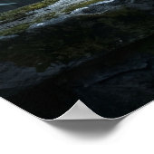 Poster Stained Glass Owl Moonlight (Coin)