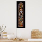 Poster Stained Glass Window Design of St. Gobnait (Cuisine)