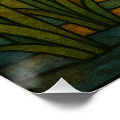 Poster Stained Glass Wood Duck (Coin)