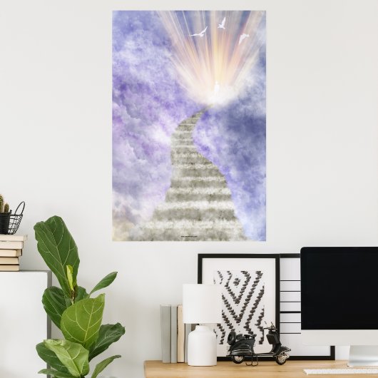 Poster Stairway (Bureau à domicile)