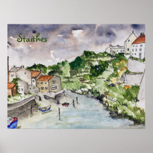 Poster Staithes Beck Whitby