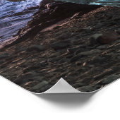 Poster Stalactite De Glace Dans Une Grotte De Glace (Coin)