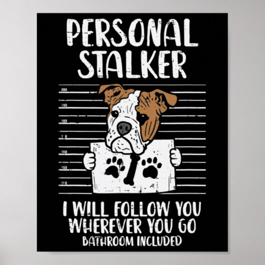 Poster Stalker Anglais Bulldog Fun (Devant)