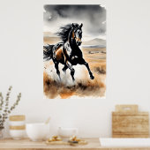 Poster Stallion in Full Stride (Cuisine)