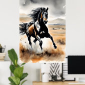 Poster Stallion in Full Stride (Bureau à domicile)