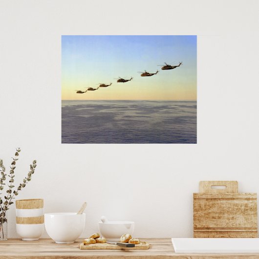 Poster Stallions de mer CH-53D (Cuisine)