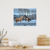 Poster Stallions Pinto Paint, Citation Neige & Rumi (Cuisine)