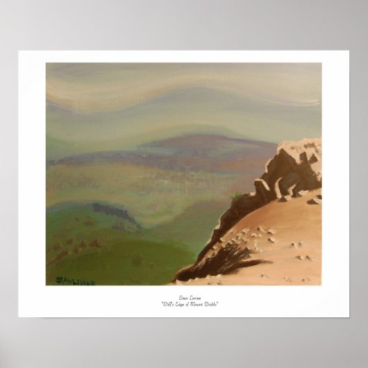Poster Stan Levine's Cliff's Edge of Mt. Diablo Imprimer (Devant)