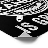 Poster Stand Ck Grandpa Grilling Funny Bbq Fête des pères (Coin)
