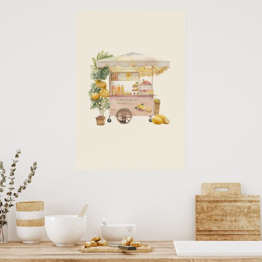Poster stand de limonade (Cuisine)