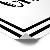 Poster stand de photo style Gatsby Art Deco à imprimer (Coin)