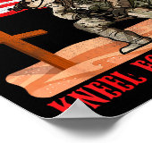 Poster Stand For The Flag Kneel For The Cross Patriotic C (Coin)