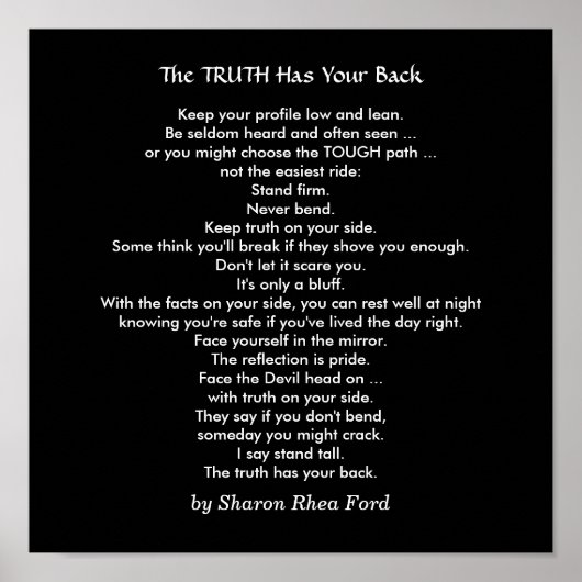 Poster Stand Tall with Truth by SRF (Devant)