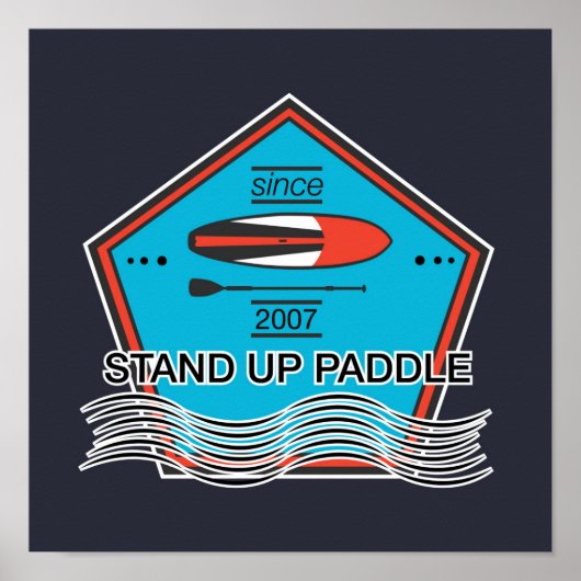 Poster Stand Up Paddle (Devant)