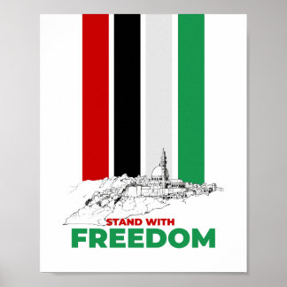 Poster Stand With Freedom