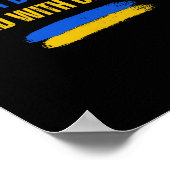 Poster Stand With Ukraine Support Democracy Ukraine Flag  (Coin)