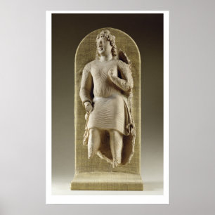 Poster Standing youth or Maitreya, Gandhara (stucco)