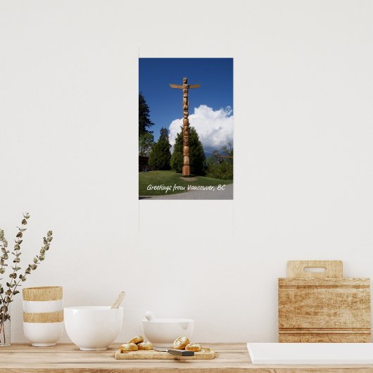 Poster Stanley Park Totem Pole (Cuisine)