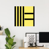 Poster Star abstract expressionism painting art  (Bureau à domicile)