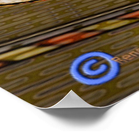 Poster Star Beam Science Fiction Imaginaire Art (Coin)