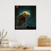 Poster Star Birth Cloud M16 Hubble Telescope Photo (Cuisine)