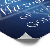 Poster Star bleue moderne de David Bienvenue à Bar Mitzva (Coin)