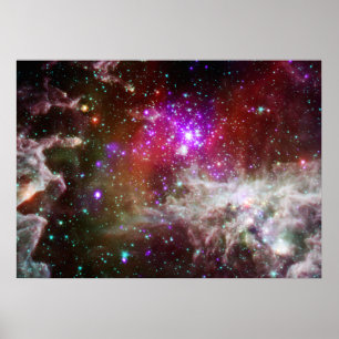 Poster Star Cluster NGC 281 Pacman Nebula