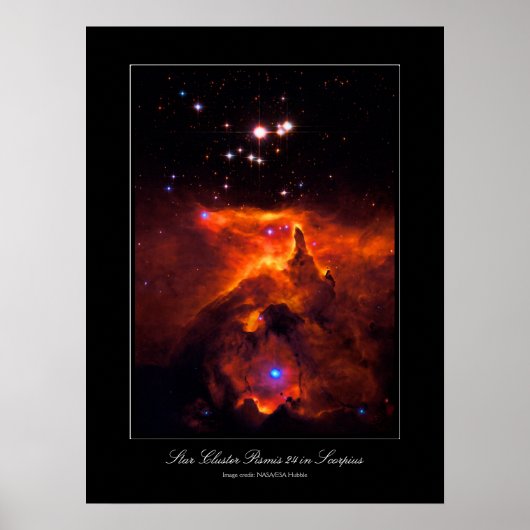 Poster Star Cluster Pismis 24, coeur de NGC 6357 (Devant)