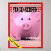 Poster 'Star de l'année" Votre propre couverture de magaz (Devant)