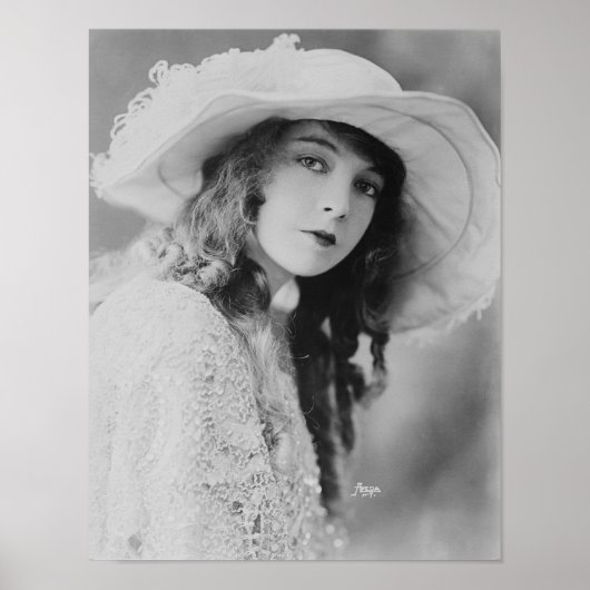 Poster Star du film Silencieux Lillian Gish (Devant)