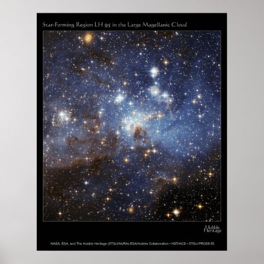 Poster Star Forming Region LMC LH95 (Devant)