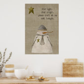 Poster Star Light, Star Bright Snowman (Cuisine)