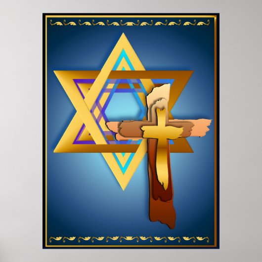 Poster Star Of David et Triple Cross (Devant)