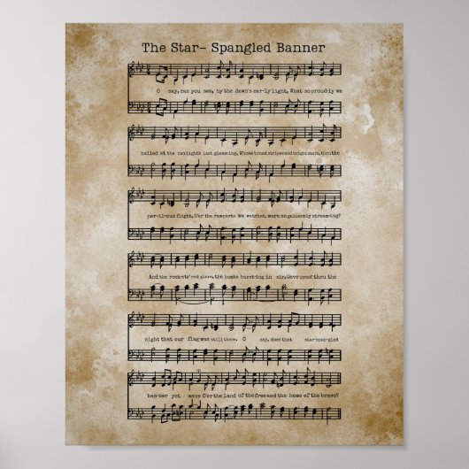 Poster Star-Spangled Banner (Devant)