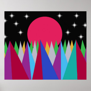 Poster Star Sunset