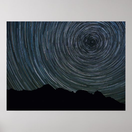 Poster Star Trails Around Polaris | Col d'Ingall (Devant)