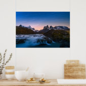 Poster Star Trails sur Torres Del Paine (Cuisine)