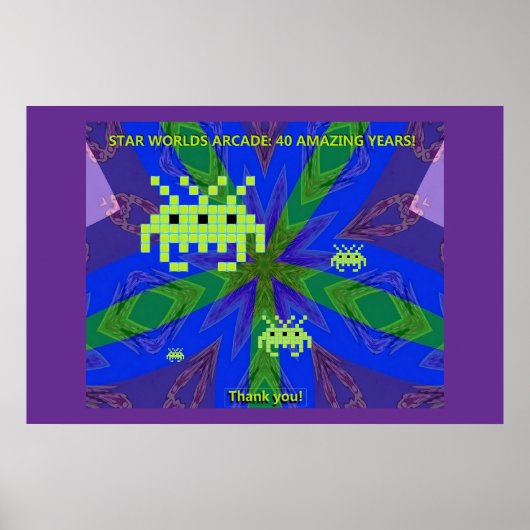Poster Star Worlds Arcade 40e anniversaire (Devant)