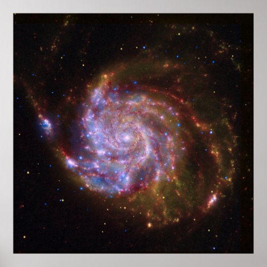 Poster Starbirth in the Pinwheel : Galaxy M101 (Devant)