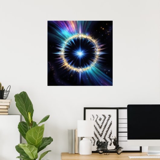 Poster Starbright AI Imaginaire Art numérique d' Imprimer (Bureau à domicile)